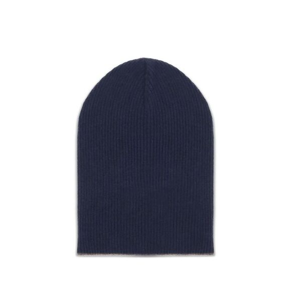 Brunello Cucinelli Cashmere Knit Beanie Men Black Hats & Caps